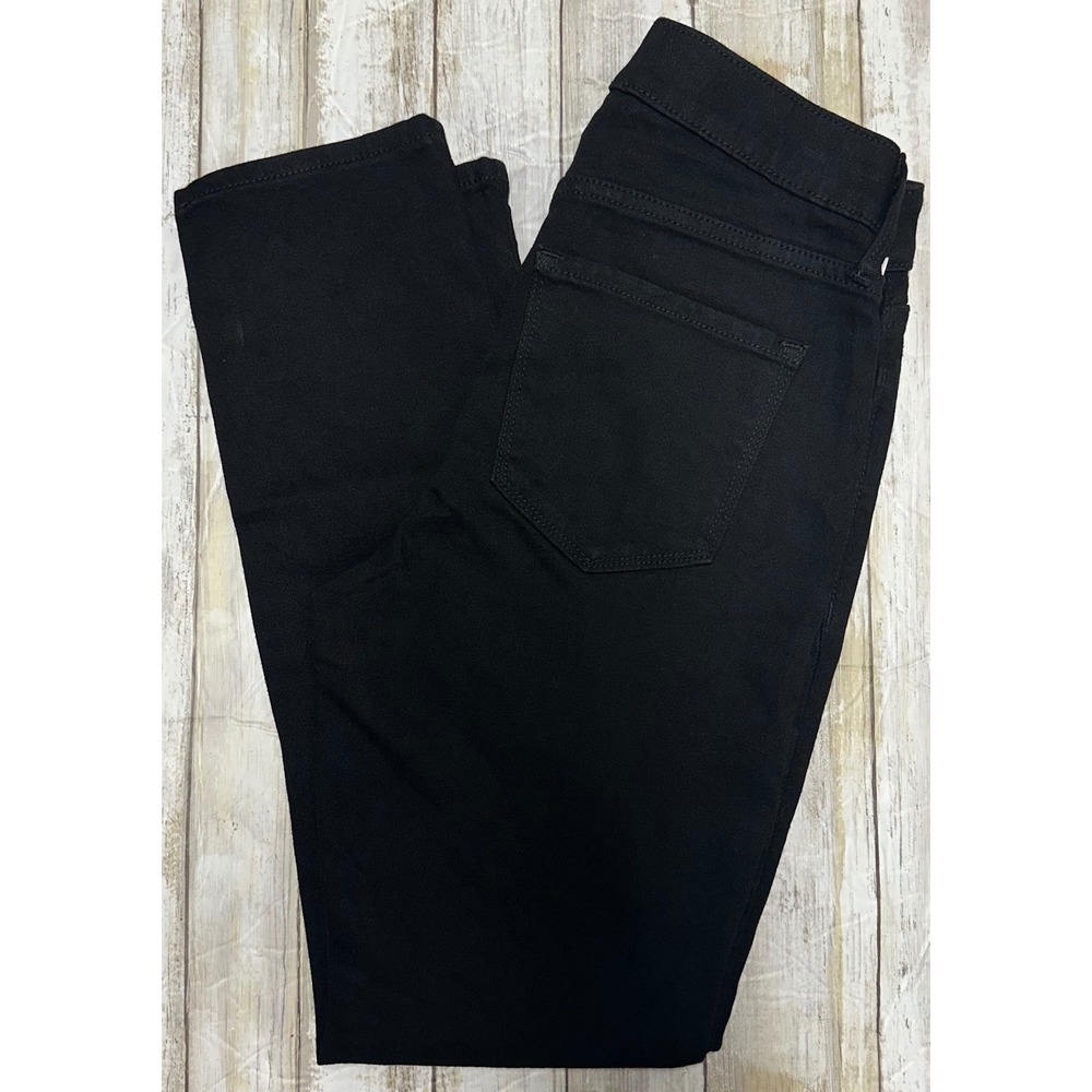 Old Navy Womens Black Wow Straight High‎ Rise Jeans Size 4 petite new with tags